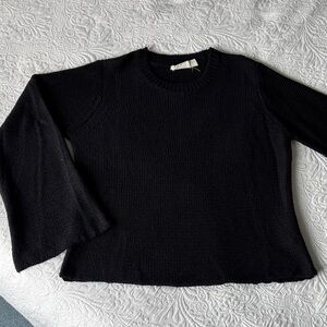 Black woven sweater